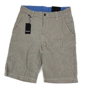 Report Collection Tan Gingham Casual Shorts Men's 31